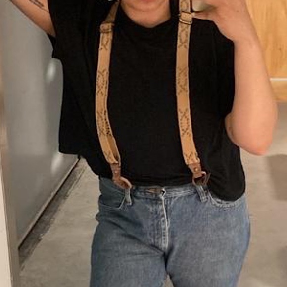 Free People | Suri Suspenders Studded Toffee NWT - Picture 6 of 7